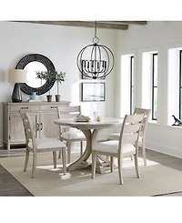 Sadie -Pc. Round Dining Set (Table & Ladder Back Chairs