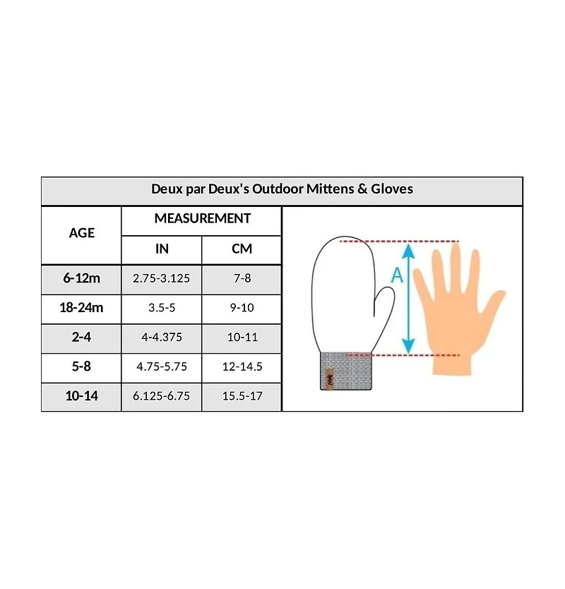 Deux par Deux Baby Boys Knit Mittens With String Taupe