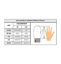 Deux par Deux Baby Boys Knit Mittens With String Taupe
