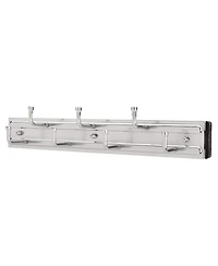 Rev-a-Shelf 12" Pullout Belt Rack Closet Storage Organizer, Chrome, Brc-12CR