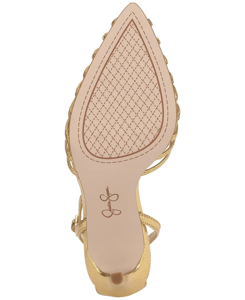Jessica Simpson Women's Paveri Huarache Strappy Stiletto Pumps