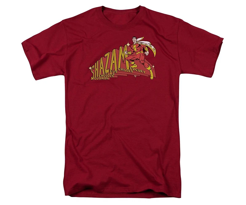 Dc Shazam Mens Comics Short Sleeve Adult Tee / T-Shirt