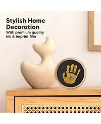 KeaBabies 2pk Round Inkless Ink Pad for Baby Hand and Footprint Kit, Clean Touch Dog Paw, Nose Print & Pet Safe