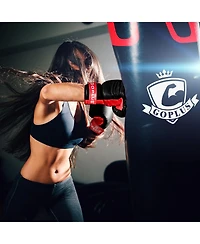 Kuyotq 56 Lbs Filled Punching Bag Set with Boxing Gloves