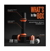 Squatz Adjustable Weight Dumbbells with Non-Slip Neoprene Grip for Versatile Workouts