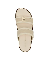 Tommy Hilfiger Women's Jiana Logo Footbed Slip-On Sandals