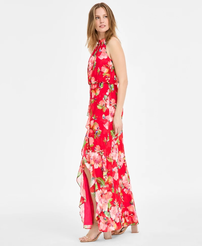 Adrianna Papell Women's Printed Sleeveless Mermaid Dress