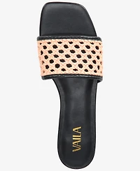 Vaila Shoes Women's Daniella Flat Sandals - Extended Sizes 9-14