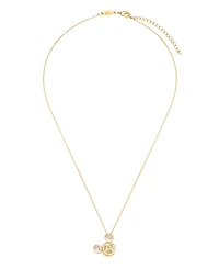 Disney Cubic Zirconia Mickey Mouse Dream Initial Pendant Necklace