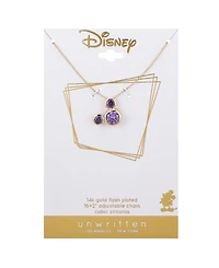 Disney Cubic Zirconia Mickey Mouse Dream Birthstone Pendant Necklace