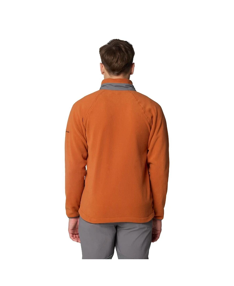 Columbia Men's Texas Orange Texas Longhorns Flanker Iv Fleece Raglan Full-Zip Jacket
