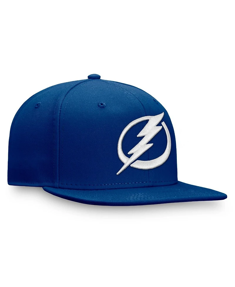 Fanatics Men's Blue Tampa Bay Lightning Core Primary Logo Snapback Hat