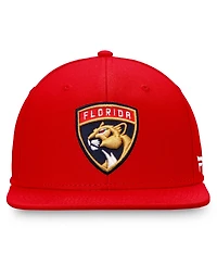 Fanatics Men's Red Florida Panthers Core Primary Logo Snapback Hat