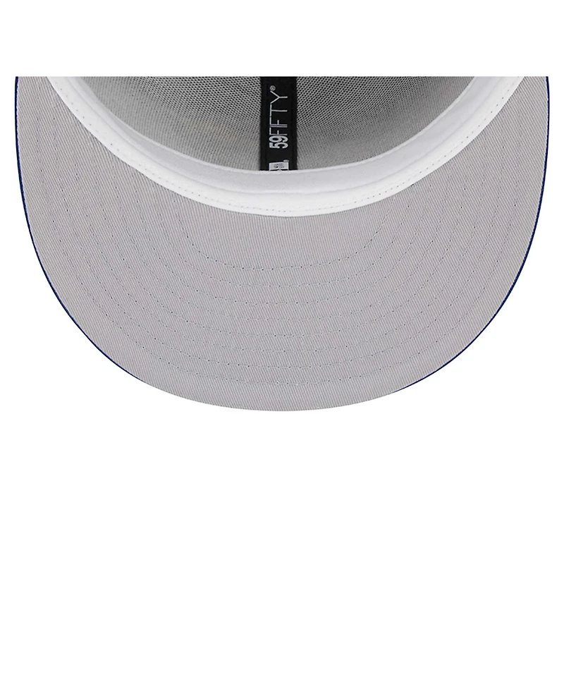 Men's New Era Royal Kansas Jayhawks Evergreen 59FIFTY Fitted Hat