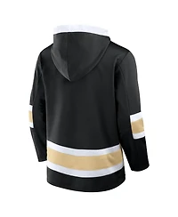 Fanatics Men's Black Vegas Golden Knights Inside Line Fleece Pullover Hoodie