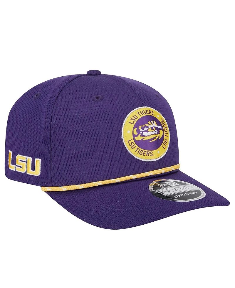New Era Men's Purple Lsu Tigers Coolera 9SEVENTY Rope Stretch-Snap Hat