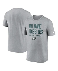 Nike Men's Heather Gray Philadelphia Eagles Hometown Legend Performance T-Shirt