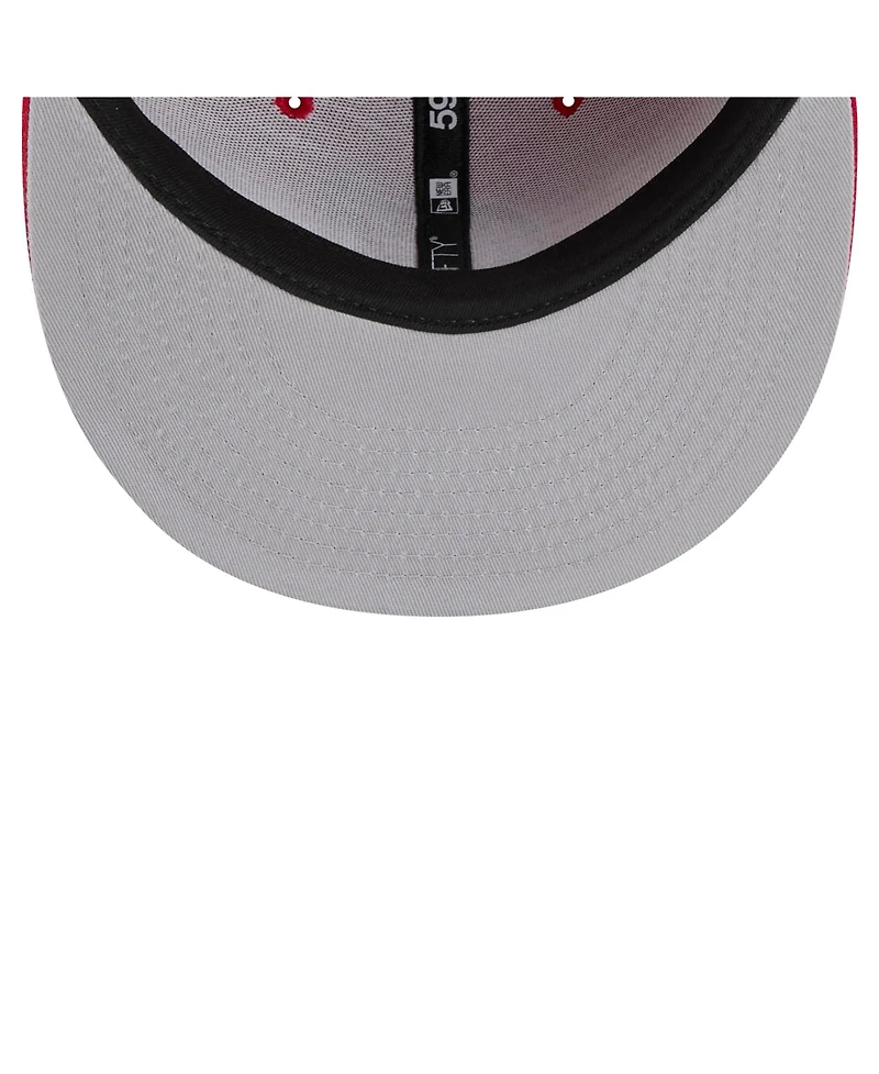 New Era Men's Red Jersey Devils Core 59FIFTY Fitted Hat