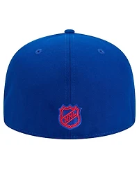 New Era Men's Blue York Rangers Core 59FIFTY Fitted Hat