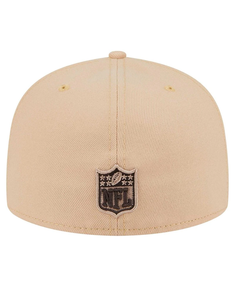 New Era Men's Tan Detroit Lions Candied Pecan 59FIFTY Fitted Hat