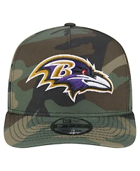 New Era Men's Camo Baltimore Ravens Woodsy 9FIFTY Snapback Hat
