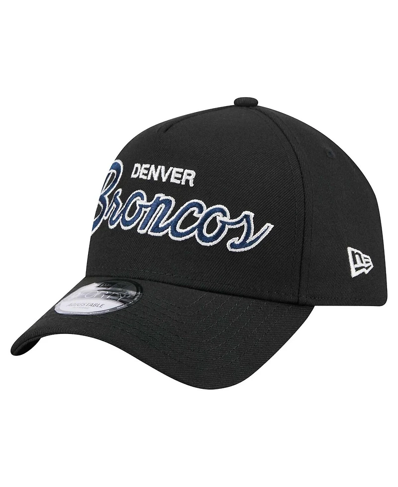 New Era Men's Black Denver Broncos Smith 9FORTY Adjustable hat