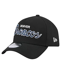New Era Men's Black Denver Broncos Smith 9FORTY Adjustable hat