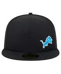 New Era Men's Black Detroit Lions Flawless 59FIFTY Fitted Hat