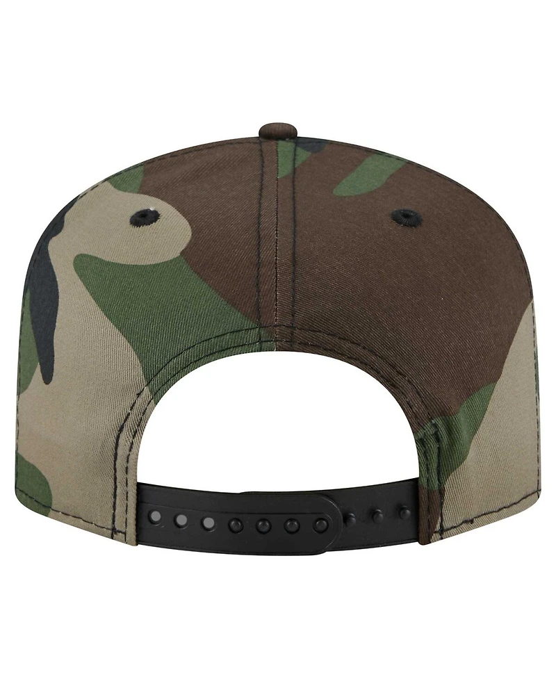 New Era Men's Camo Detroit Lions Woodsy 9FIFTY Snapback Hat