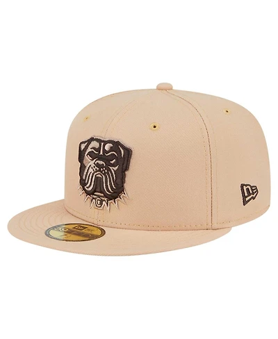 New Era Men's Tan Cleveland Browns Candied Pecan 59FIFTY Fitted Hat