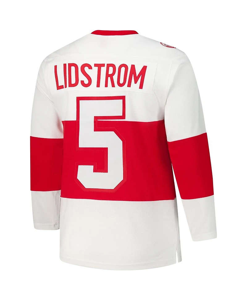 Mitchell & Ness Men's Nicklas Lidstrom White Detroit Red Wings 2008-09 Power Play Jersey