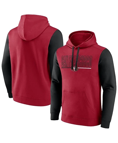 Fanatics Men's Scarlet San Francisco 49ers Big Tall Outline Pullover Hoodie