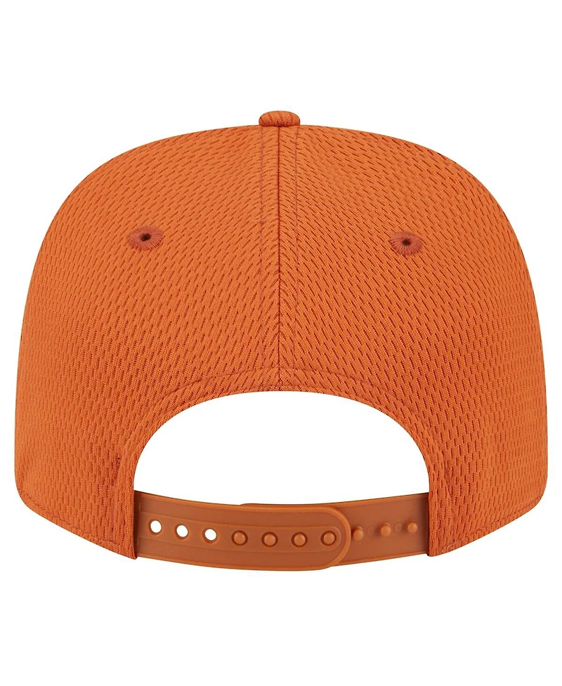 New Era Men's Burnt Orange Texas Longhorns Patched 9SEVENTY Stretch-Snap Adjustable Hat