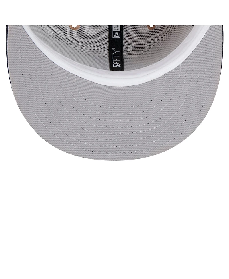 New Era Men's Khaki Atlanta Braves 59FIFTY Fitted Hat