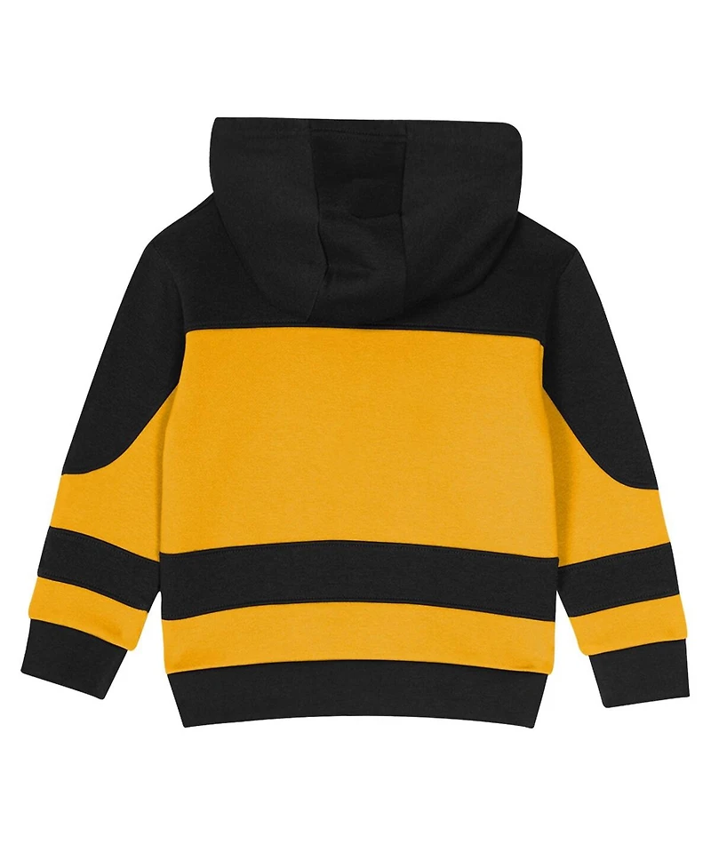 Outerstuff Toddler Black/Gold Pittsburgh Penguins Puck Hero Fleece Hoodie and Sweatpants Set
