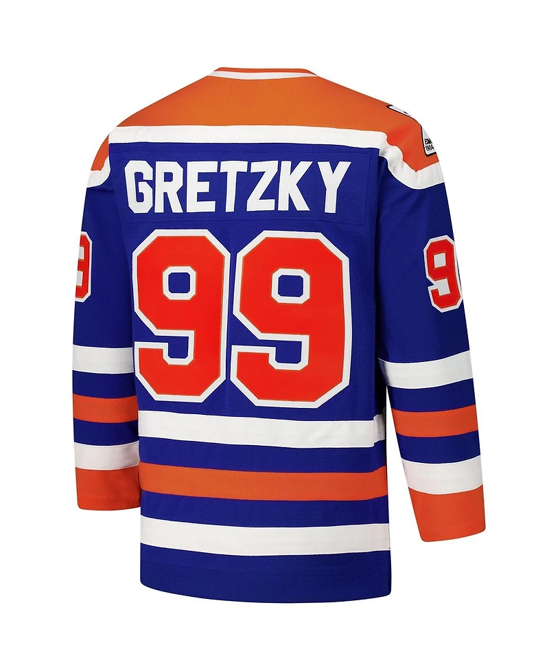 Mitchell & Ness Men's Wayne Gretzky Royal Edmonton Oilers 1979-80 Power Play Jersey