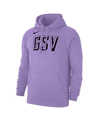 Nike Men's and Women's Violet Golden State Valkyries Secondary Logo Club Fleece Pullover Hoodie