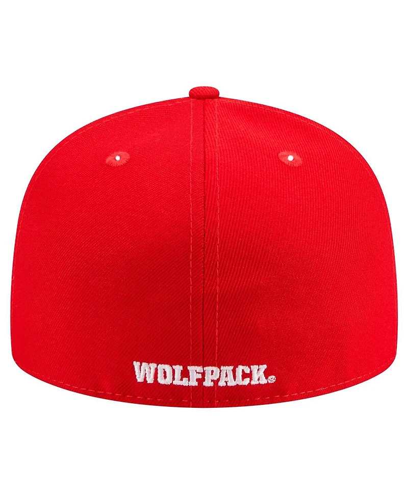 New Era Men's Red Nc State Wolfpack 59FIFTY Fitted Hat