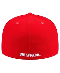 New Era Men's Red Nc State Wolfpack 59FIFTY Fitted Hat
