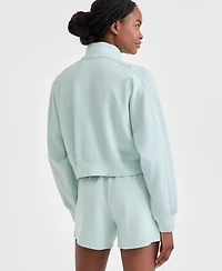 Id Ideology Women's Relaxed Lightweight Quarter-Zip Top, Exclusively at Macy's