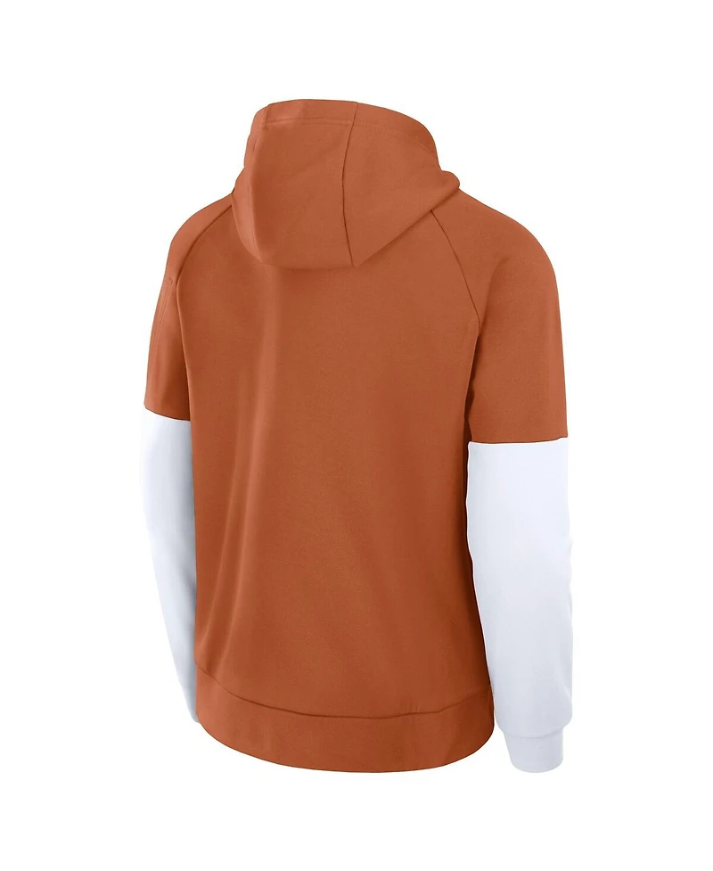 Nike Men's Texas Burnt Orange Longhorns Fitness Performance Pullover Hoodie