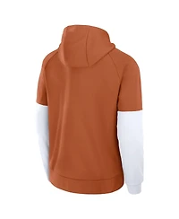 Nike Men's Texas Burnt Orange Longhorns Fitness Performance Pullover Hoodie