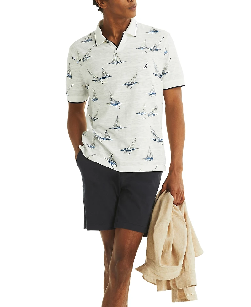 Nautica Men's Printed Sailboat Polo Shirt