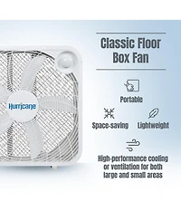 Hurricane 20 Inch Classic Series Floor Box Fan with 3 Efficient Speed Settings