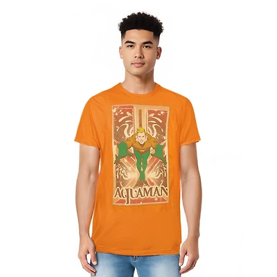 Dc Aquaman Mens Comics Short Sleeve Adult Tee / T-Shirt