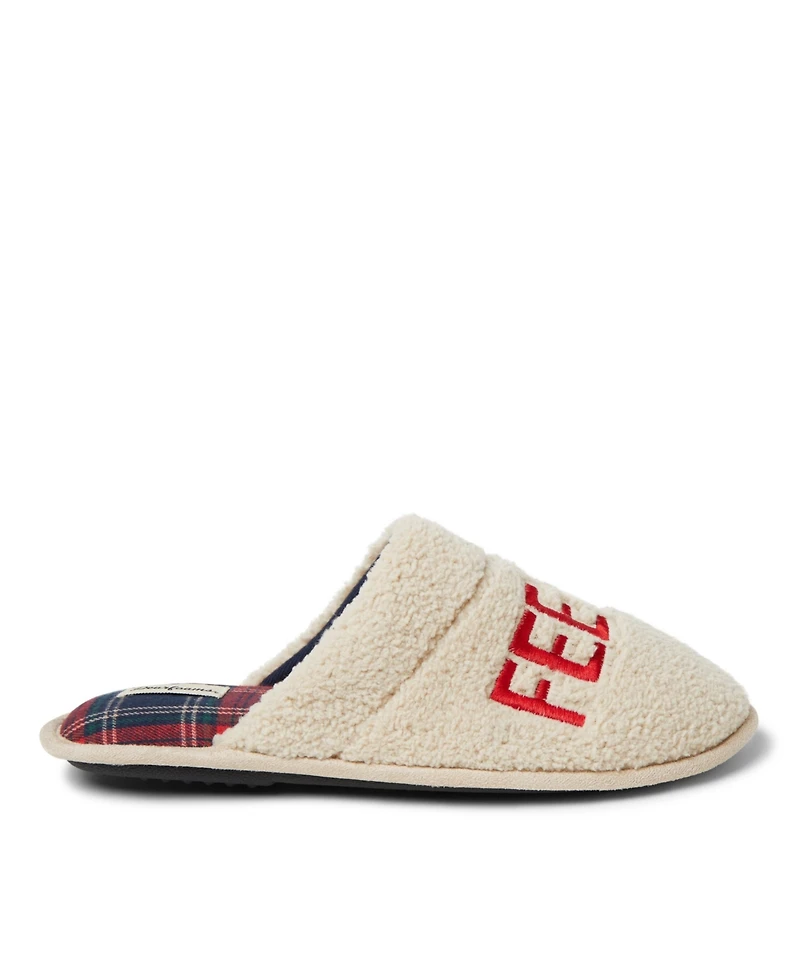 Dearfoams Men's Tyler Novelty Holiday Christmas Scuff Slipper