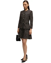 Boss by Hugo Women's Boucle Tape-Trim Dress