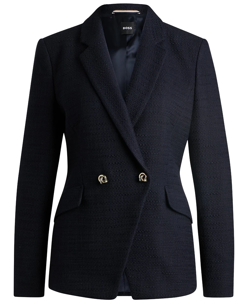 Boss by Hugo Women's Slim-Fit Tweed Blazer
