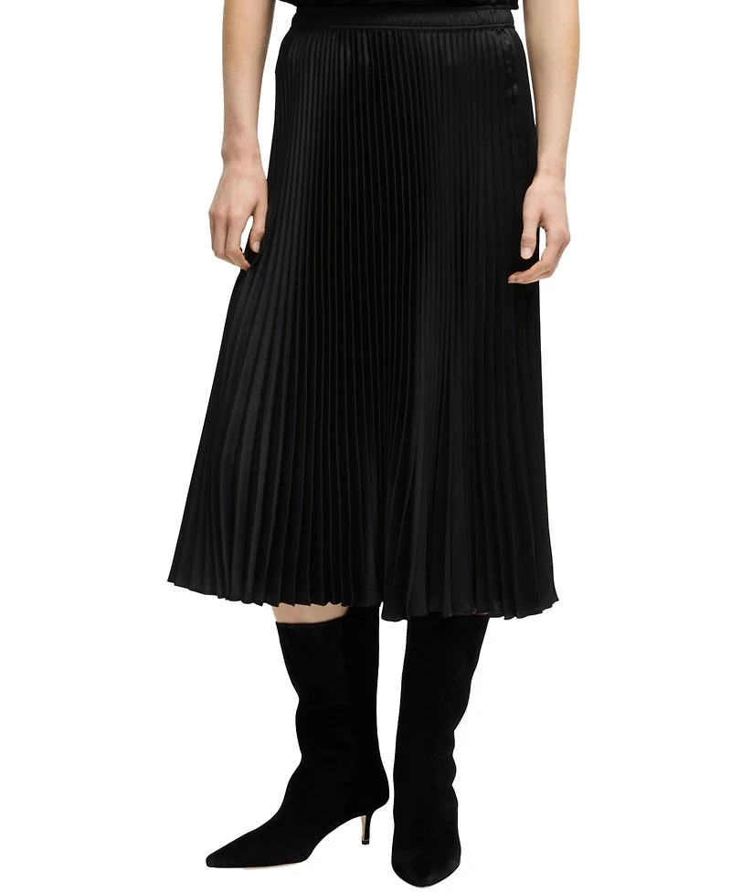 Boss by Hugo Women's Micro Print Plisse Skirt