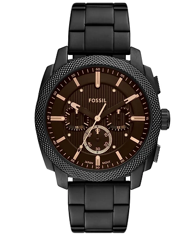 Fossil Men's Machine Chronograph Black Stainless-Steel Watch